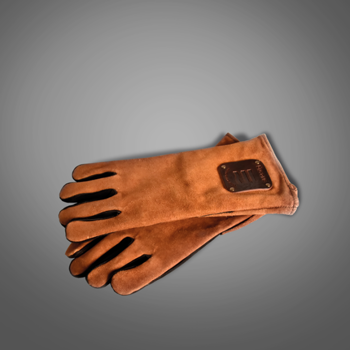 Durable Leather Heat-Resistant Gloves - Made in France