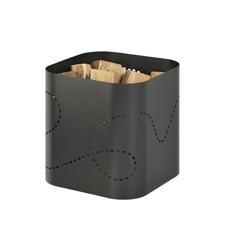 Rangement Bois Plane Noir Givre (N3)