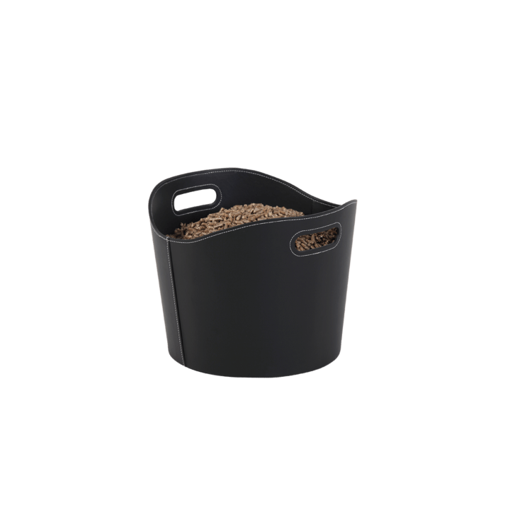 Gamma Black Pellet Storage for Fireplaces and Wood Stoves - Capska