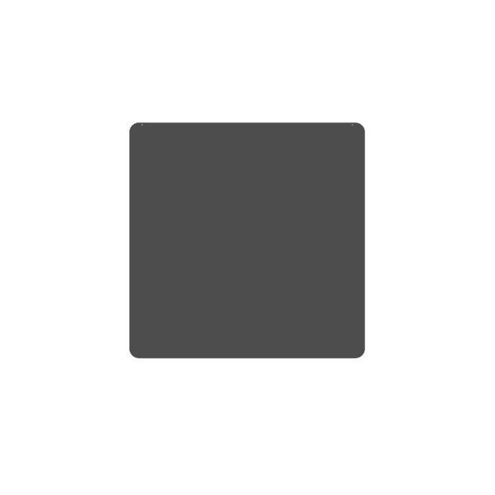 Piastra di base quadrata 75 x 75 cm in acciaio grigio per stufe a legna e pellet - Capska