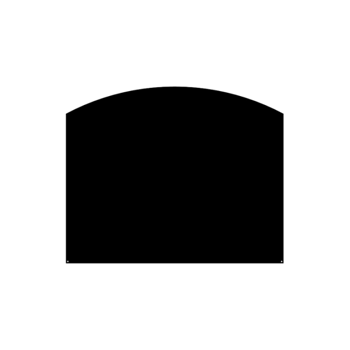 Plaque Sol Arrondie 80x50cm Dixneuf | Protection Poêle Bois