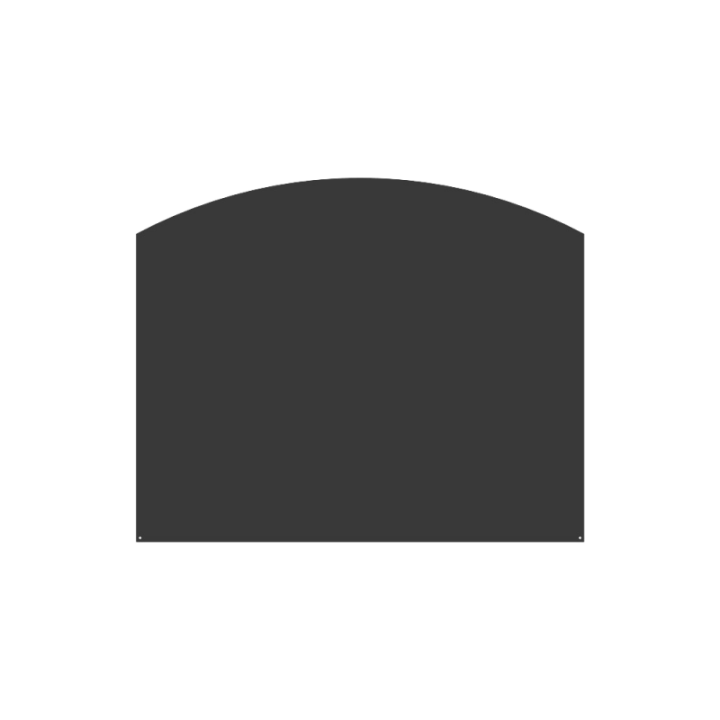 Piastra per Pavimento Arrotondata 80x50cm Dixneuf | Protezione Stufa a Legna