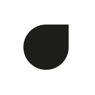 Placa de vidrio negra en forma de gota, 100x100cm - Capska