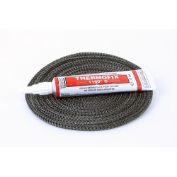 Joint rond tressé ø 4 mm x 2,5 m + colle