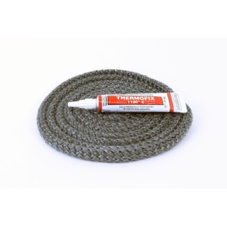 Joint rond tressé Ø 10 mm x 2,5 m + colle