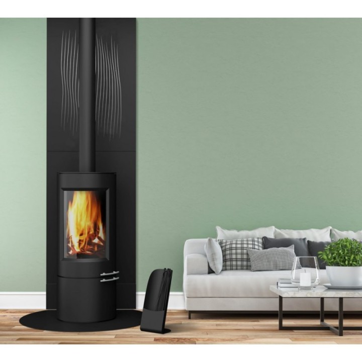 Protección de pared con escudo térmico Ascensio para estufas de leña y pellets - Capska