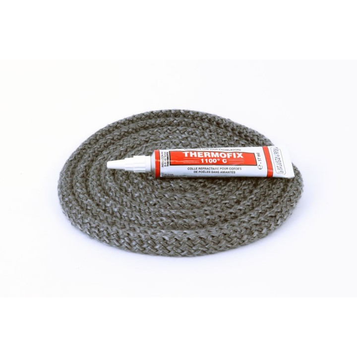 Guarnizione Rotonda Intrecciata ø 11 mm x 2,5 m + colla - Capska