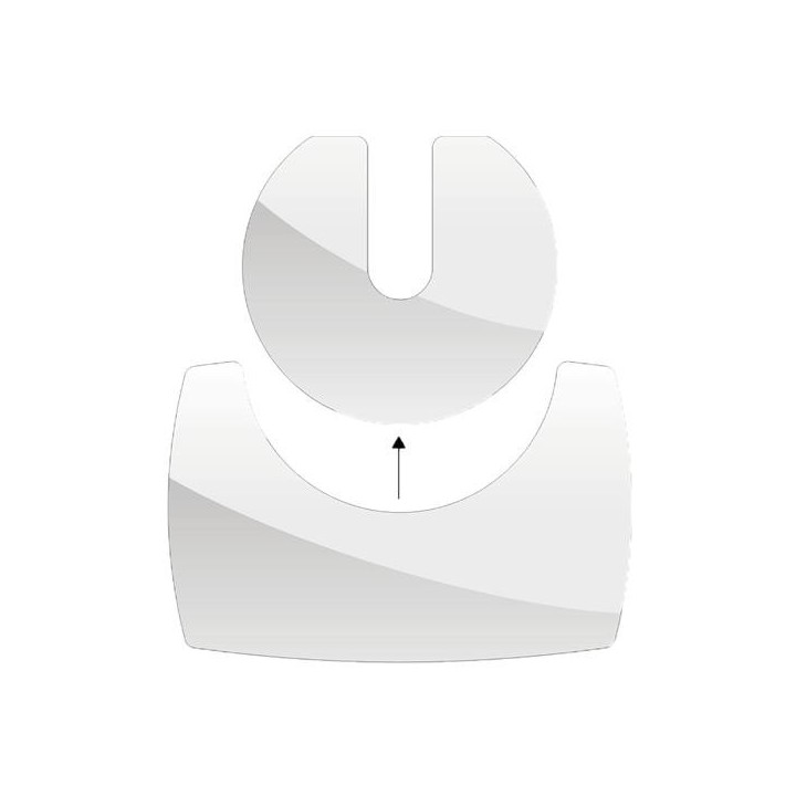 Placa de suelo Duo 58x53 cm 85x55 cm Placa de suelo de vidrio - Capska