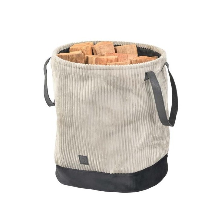 DUVEO Corduroy Wood Bin for Wood and Pellets - Capska