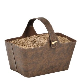 Corbeille Yotta Marron Rangement à bois - Capska