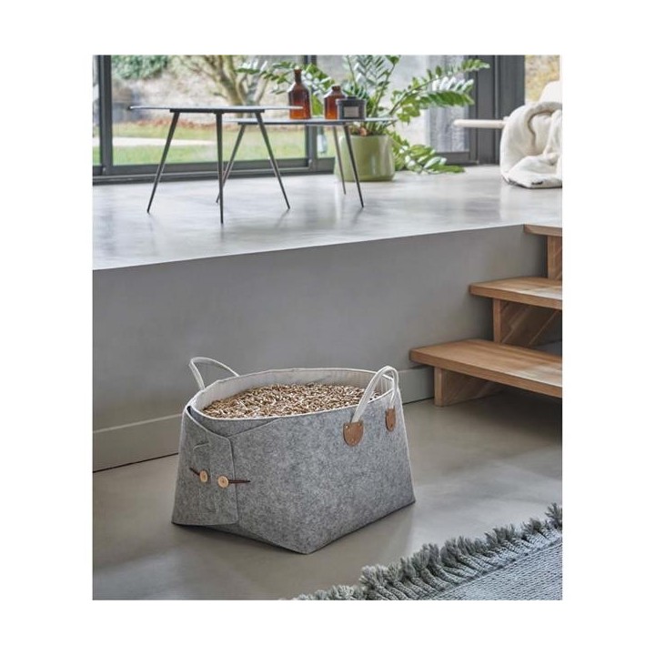 Cesto portaoggetti in legno accogliente - Capska