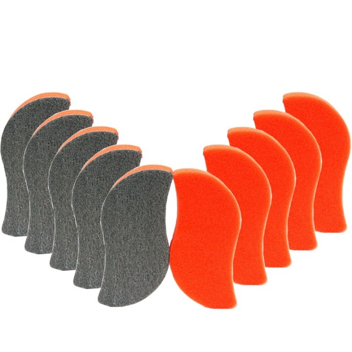 Spugne anti-suie per pulizia vetri stufe e inserti - Set di 10