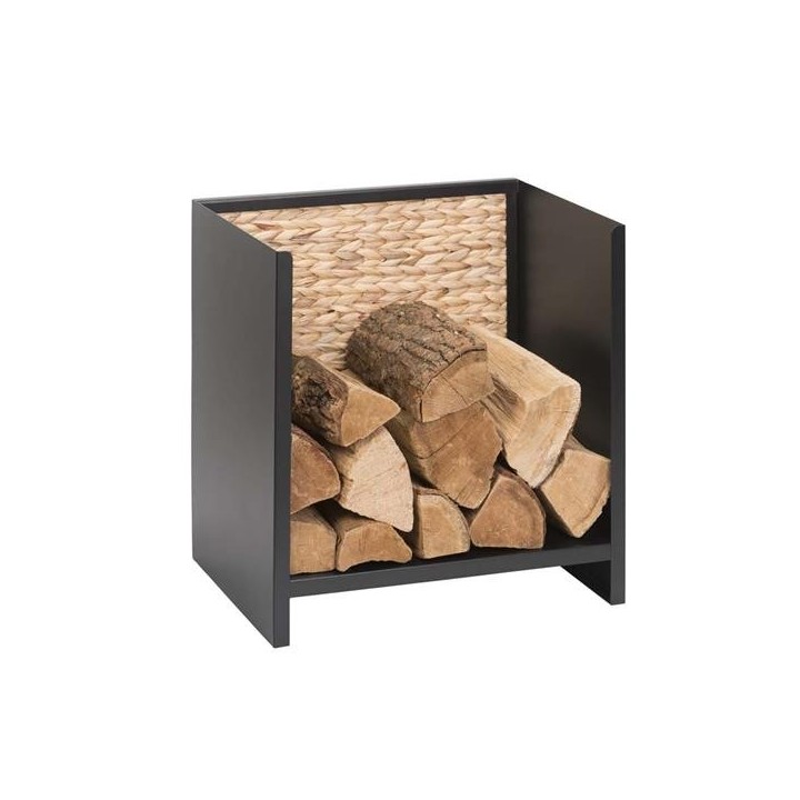 Porta-legna in acciaio e giacinto d'acqua HANOI - Capska