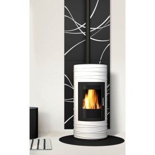 Aléa wall protection in frosted black steel Dix neuf - Capska