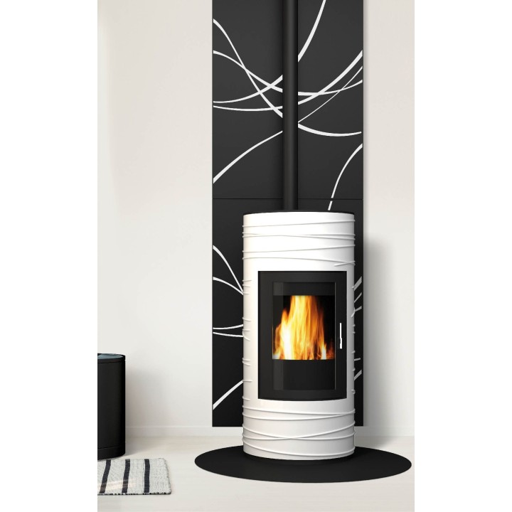 Aléa wall protection in frosted black steel Dix neuf - Capska