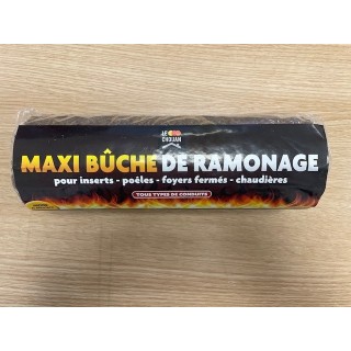 Bûche de ramonage pour poêle à bois et cheminée
