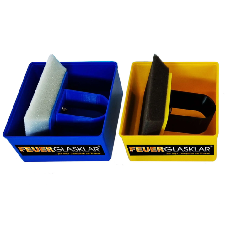 Reinigungsset für Einsätze, Öfen und Kaminofen-Glas – Capska