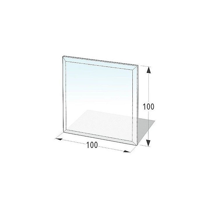 Placa de vidrio para el suelo 100x100 cm - 8 mm de grosor