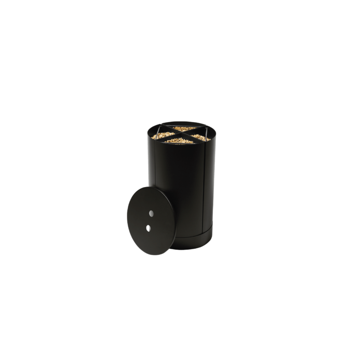 Fractio Grey Pelletlager für Kamine und Holzöfen - Capska