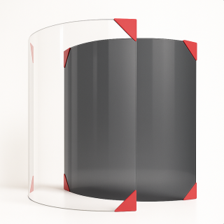 SUPRA VIRGINIA Glass - Curved Intelligent Glass with Light-Dark Effect