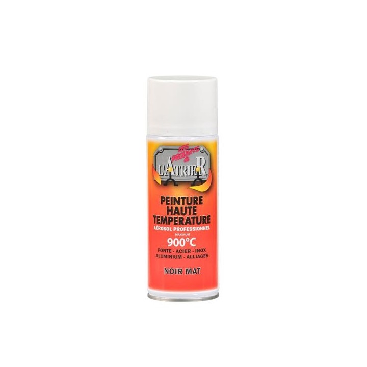 Bombe de Peinture Noir Mat 400ml Dixneuf - Rénovation Poêles et Cheminées