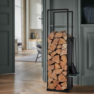 Dixneuf Duo Portalegna e Serviteur Doppio Nero Smerigliato con Contenitore