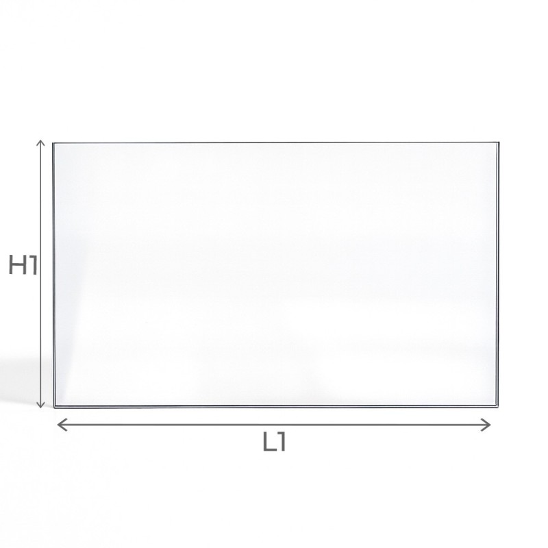 Rechteckiges Kaminglas 5 mm nach Maß – robust & flach - Capska