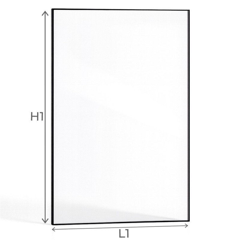 Rechteckiges Kaminglas 5 mm nach Maß – robust & flach - Capska