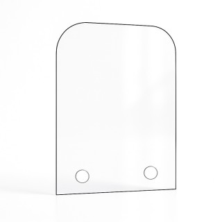 Vidre pla amb 2 angles arrodonits, estufes de llenya i llars de foc – Capska