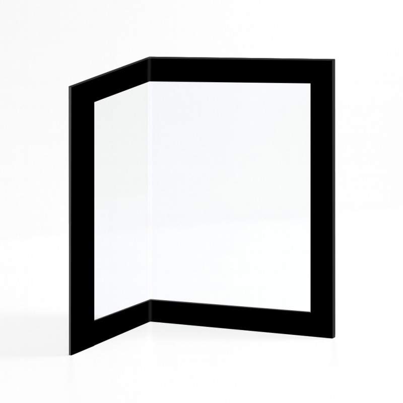 Vitre Spartherm MINI 2R-51 - Verre Pliée Sérigraphié pour poêle à bois