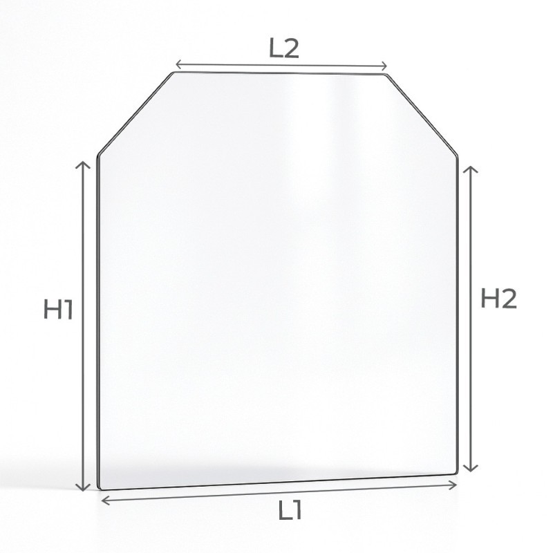 Deville CAPITAINE - Pack Vitre Rectangle 2 angles coupés + Joint