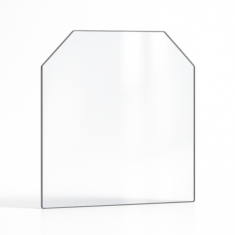 Supra VOSGES Glas - 2 geschnittene Ecken Kaminglas für Kaminofen